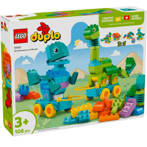 Constructor LEGO Duplo 3in1 Dinosaurs on Wheels
