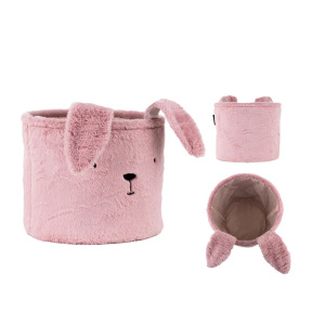 Корзина для хранения Kite 3100 Lovely Rabbit 30х25 см, плюшевая, розовая