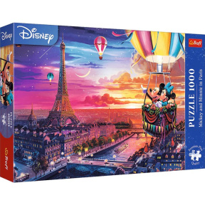 Puzzle "1000 Premium Plus" -  Mickey si Minnie in Paris