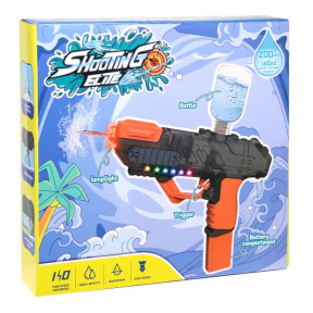Pistol de apă electric cu lumină, oranj