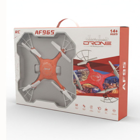 Квадрокоптер с фиксированной высотой, оранжевый на радиоуправлении