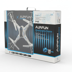 Квадрокоптер с синей рамой на радиоуправлении, код 1247D