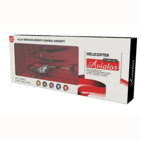 Вертолет авиационный на радиоуправлении, красный