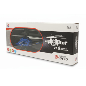 Вертолет с инфракрасным пультом управления на радиоуправлении, синий