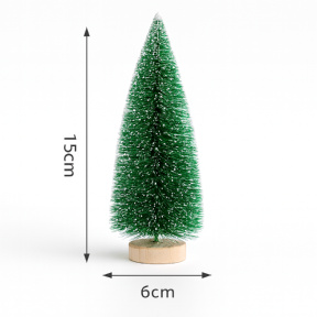 Новый год. Елочка сувенирная "Зеленая" (15см)