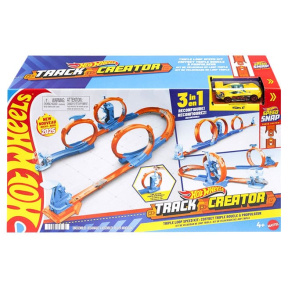 Set de joc Hot Wheels Track Creator cu trei bucle