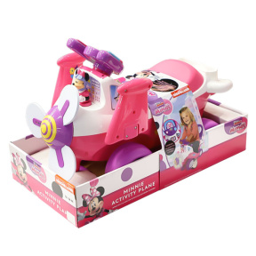 Tolocar "Avionul Minnie" cu lumină și sunet, roz