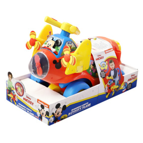 Tolocar "Avionul Mickey" cu lumină și sunet, roșu