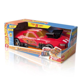 Garaj de mașini de curse 2 în 1 Hot Wheels Mattel roșu