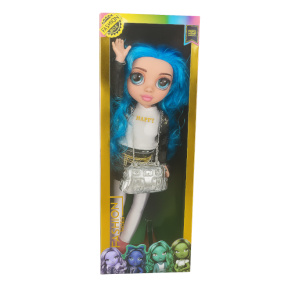 Кукла с синими волосами, со светом и звуком