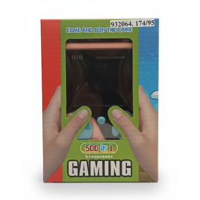 Приставка с джойстиком, розовая