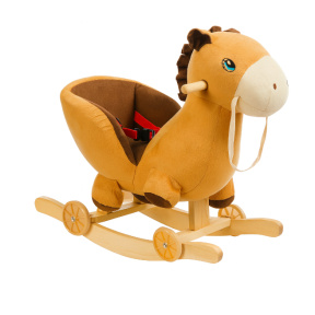 Лошадка-качалка, коричневая