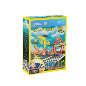 3D puzzle CubicFun „Circuit de curse” cu 2 mașinuțe