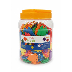 Игровой Набор в банке 240 шт цветные рыбки