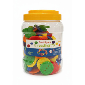 Игровой Набор в банке из 120 шт Пуговицы "Подсолнух"