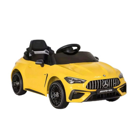 Mașină electrică GB Mercedes AMG CLE 53, 12V7AH x 1.25W x 2, galben