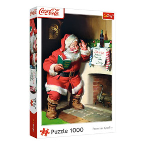 Пазлы "1000 XMAS" - "Coca-Cola: Santa by the fireplace"
