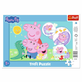 Puzzle Trefl "15 Frame" - "The nicest piggy / Peppa Pig"