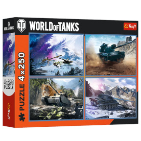Puzzle "4x250" - The great tank battle