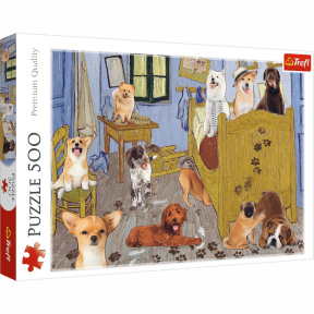 Puzzle Trefl "500" - Vincents Bedroom - Puppy Revolution