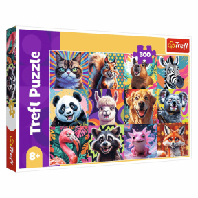 Puzzle Trefl "300" - Funny animal portraits