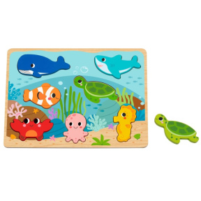 Insertii din lemn Locuitori marini,Tooky Toy