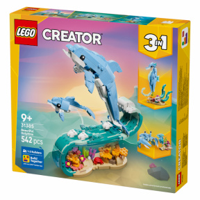 Constructor LEGO Creator Animale marine: delfini minunați