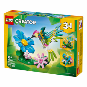Constructor LEGO Creator Faună sălbatică: Colibri colorat