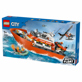 Constructor LEGO City Barcă de salvare și elicopter al pazei de coastă