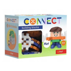 Конструктор Connect с игровой фигуркой Mat Trefl