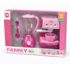 Set de joacă „Mixer + Cafetieră” cu sunet, roz