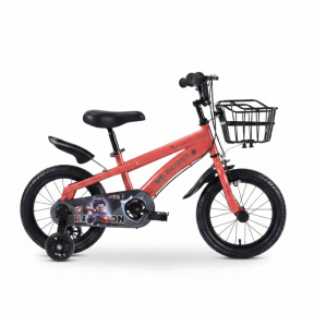 Bicicletă pentru copii cu 4 roți, 20 inch, roșie
