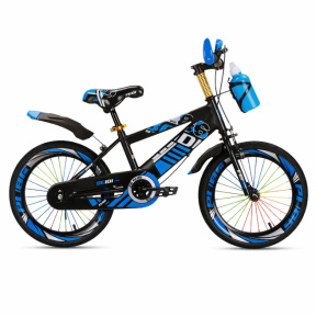 Bicicletă pentru copii cu 2 roți, 18 inch, albastră