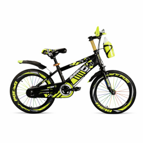 Детский велосипед 2-х колесный 18 дюймов, желтый