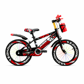 Bicicletă pentru copii cu 2 roți, 18 inch, roșie