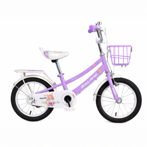 Bicicletă pentru copii cu 2 roți, 18 inch, violet