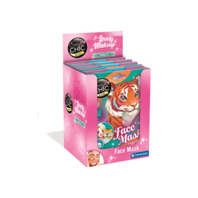 Тканевая маска для лица Clementoni Crazy Chic "Милые животные", увлажняющая