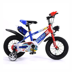 Детский велосипед 4-х колесный 16 дюймов, синий