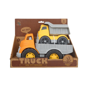 Грузовик в прицепе с грузовиком Mini City Haulers