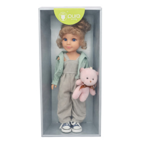 Кукла Pure baby 14" с мишкой