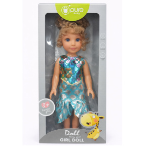 Кукла Pure baby 14" в блестящем платье