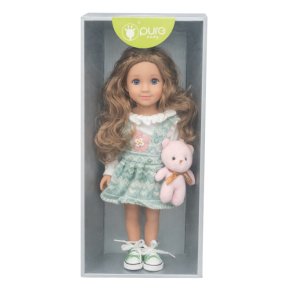 Кукла Pure baby 16" с мишкой