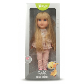 Păpușă Pure Baby de 18", în pantaloni roz