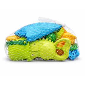 Песочный набор "Динозавр", с сумкой, зеленый