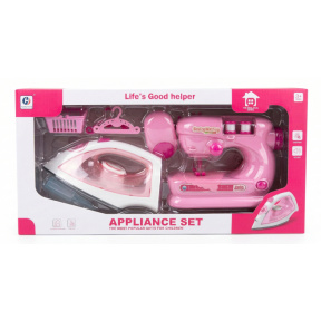 Set de joacă Fier + Mașină de cusut, roz