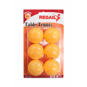 Набор мячей для настольного тенниса, 6 шт., оранжевые