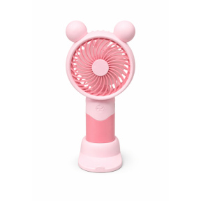 Ventilator portabil cu suport, roz