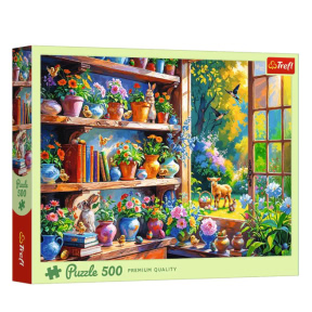 Puzzle Trefl Dimineață de primăvară în seră, 500 piese