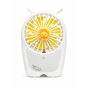 Портативный электрический вентилятор с уточкой, белый