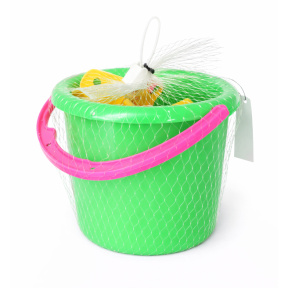 Песочный набор с ведерком, зеленый